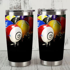 Maxcorners Billiards Colorful Tumbler