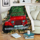 Maxcorners Soft Throw Jeep Renegade Forest Winter Blanket