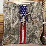 Maxcorners Deer Hunting Midnight Blanket