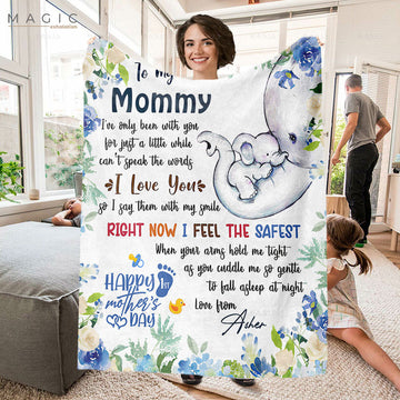 Maxcorners First Mother’s Day Gift Personalized Blanket