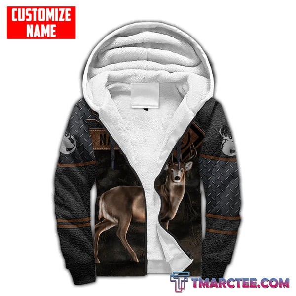 Maxcorners Deer Hunting Personalized Name 3D Over Printed Hoodie