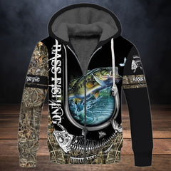 Maxcorners Bass Fishing Unisex 3D Shirt