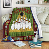 Maxcorners Bowling Strike Customized Name Blanket