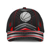 Maxcorners Basketball Red Black All Over Printed Cap