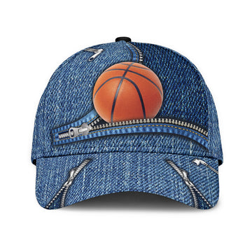Maxcorners Basketball Blue All Over Printed Cap