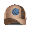 Maxcorners Basketball Light Brown All Over Printed Cap