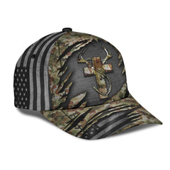 Maxcorners Jesus Hunting Fishing Camo Classic Cap