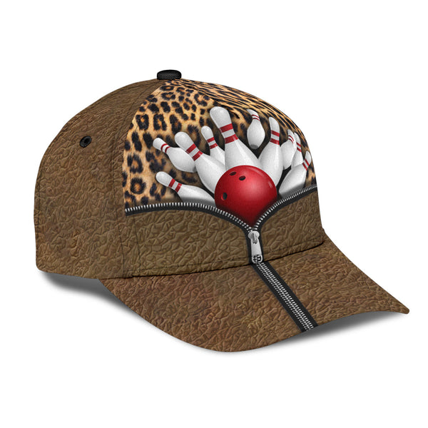 Maxcorners Bowling Zipper Classic 3D Cap