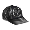 Maxcorners Tennis Sliver Black All Over Printed Cap