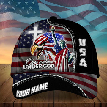 Maxcorners Personalized Patriotic American Eagle - Cap