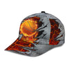 Maxcorners Basketball Fire Grey All Over Printed Cap