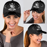 Maxcorners Bowling Black Personalized Name 3D Cap