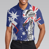 Max Corners Argyle Pattern Skeleton Golfing, Golf I Like It Rough Australian Flag 3D Custom Polo Shirt
