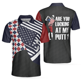 Max Corners Are You Looking At My Putt 3D Custom Polo Shirt