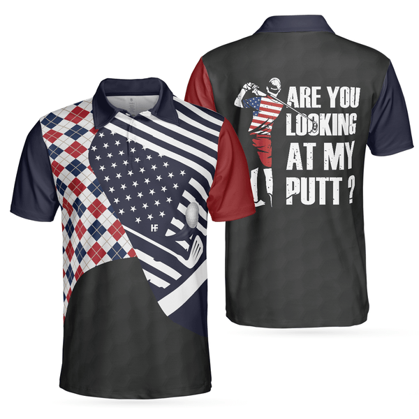 Max Corners Are You Looking At My Putt 3D Custom Polo Shirt