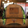 Max Corners The Best American Deer Hunting Leather Pattern 3D Multicolor Personalized Cap
