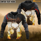 Maxcorners Deer Hunting Personalized Name 3D Over Printed Hoodie