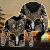 Maxcorners Deer Hunter 3D Over Printed Hoodie