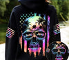 Maxcorners Jeep Skull Flag 3D Over Printed Hoodie