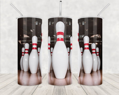 Maxcorners Bowling ball and pins classic All Over Printed Tumbler