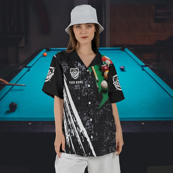 Maxcorners Personalized Billiards Team All Over Print 3D Hawaiian Shirt