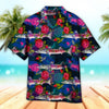 Maxcorners Unisex Fish Barracuda And Roses Hawaiian Shirt