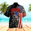 Maxcorners Unisex 3D Hooked On Freedom Ocean Hawaiian Shirt