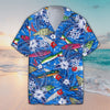 Maxcorners Unisex Colorful Fish Hawaiian Shirt