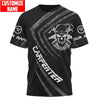 Maxcorners Personalize Black US Carpenter 3D All Over Printed HU120