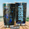 Maxcorners Horse Custom Name Stainless Steel Tumbler