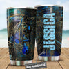 Maxcorners Horse Custom Name Stainless Steel Tumbler