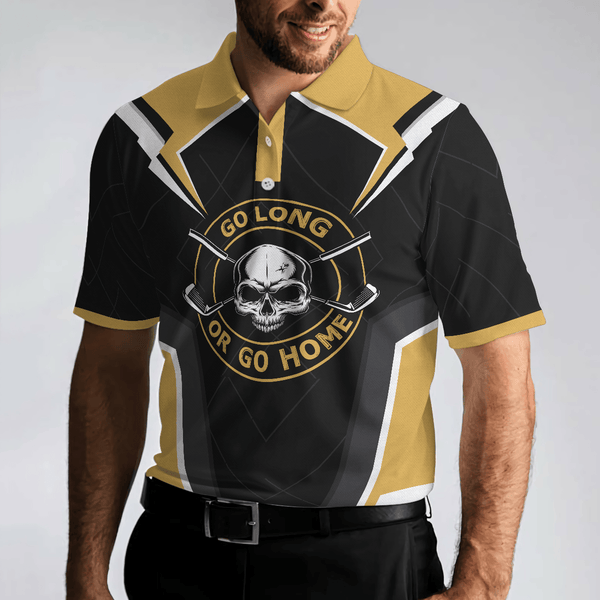Max Corners Go Long Or Go Home Golf 3D Custom Polo Shirt