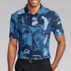 Max Corners Golf Ocean Blue Camouflage 3D Custom Polo Shirt