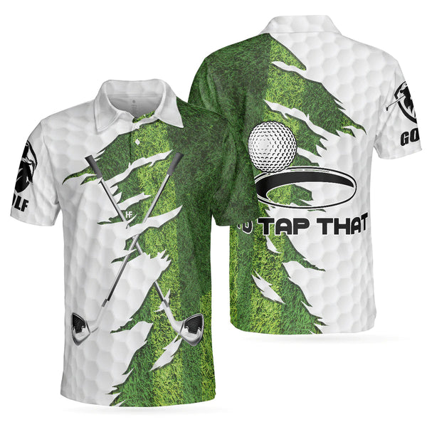 Max Corners Green Golf Course I'd Tap That Golf 3D Custom Polo Shirt