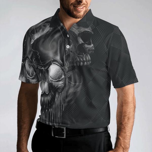 Max Corners Scary Skull Shut Up And Swing 3D Custom Polo Shirt