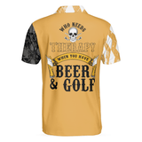 Max Corners Who Needs Therapy When You Have Beer & Golf 3D Custom Polo Shirt