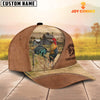 Maxcorners Rooster Customized Name Brown Cap