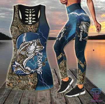 Maxcorners Bass Fishing Lines Blue Tattoos