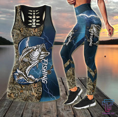 Maxcorners Bass Fishing Lines Blue Tattoos