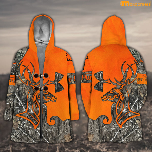 Maxcorners Custom Name Orange Deer Hunting Apparels