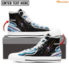 Maxcorners Watercolor Billiard Personalized Name High Top Shoes