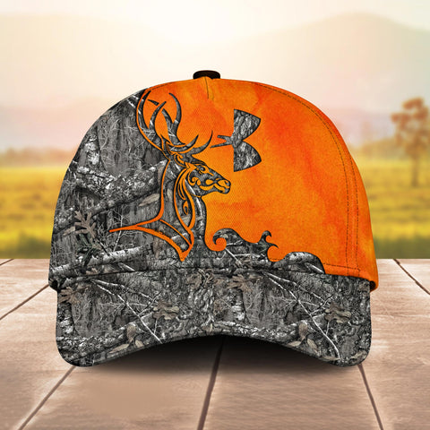 Maxcorners Custom Name Orange Deer Hunting Apparels