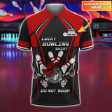 Maxcorners Bowling Lucky Personalized Name 3D Shirt