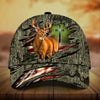 Maxcorners Premium Cross And Deer 3D Personalized Multicolor Cap