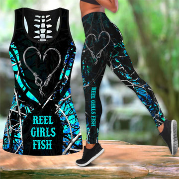 Maxcorners Reel Girls Fish Blue Camo Fishing