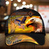 Maxcorners Personalized Patriotic American Eagle - Cap