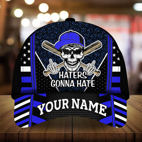Max Corners Blue Baseball Hater Gonna Hate Custom 3D Cap