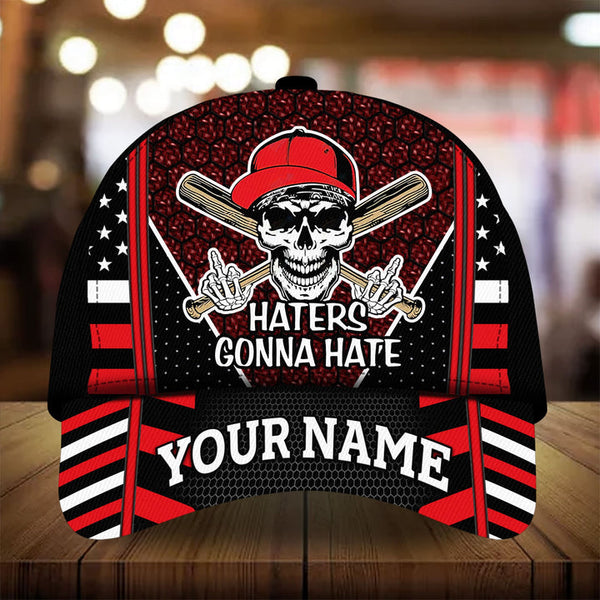Max Corners Red Baseball Hater Gonna Hate Custom 3D Cap