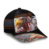 Maxcorners Personalized Patriotic American Eagle - Cap