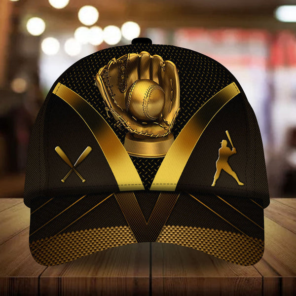 Max Corners Golden Glove Baseball Art Custom 3D Cap